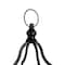 22" Modern Farmhouse Black Metal Candle Lantern